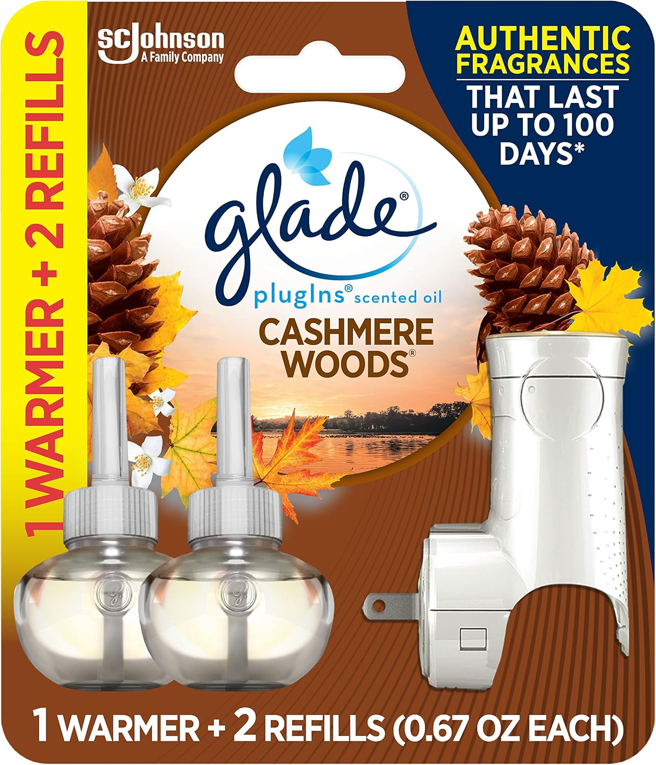 Glade Plugins Refills Air Freshener Starter Kit, Scented and Essential Oils for Home and Bathroom, Clean Linen, 1.34 Fl Oz, 1 Warmer + 2 Refills - Image 13