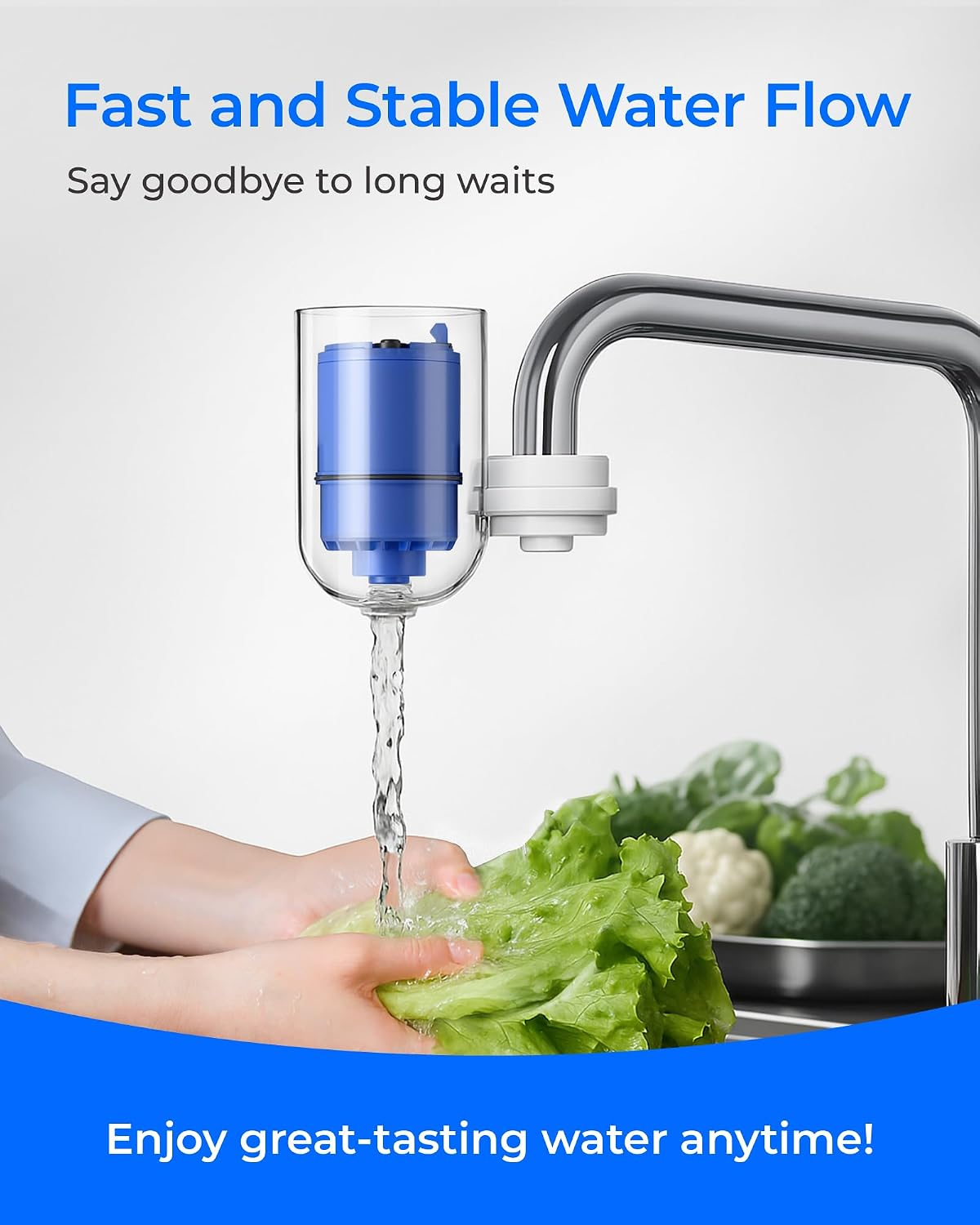 Waterdrop C08A Water Filter Replacement for PUR® Faucet Filter, 1 Pack - Image 8