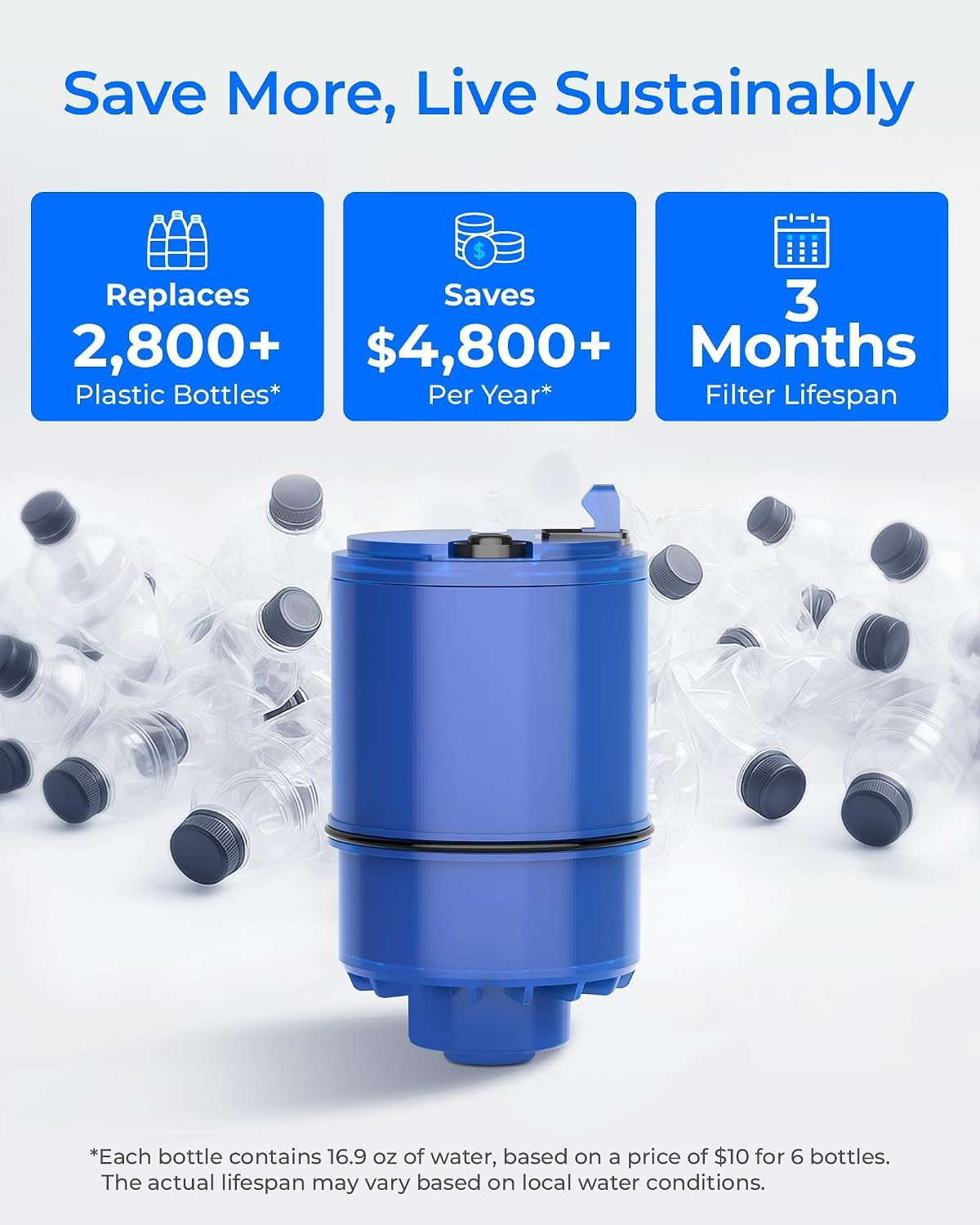 Waterdrop C08A Water Filter Replacement for PUR® Faucet Filter, 1 Pack - Image 6