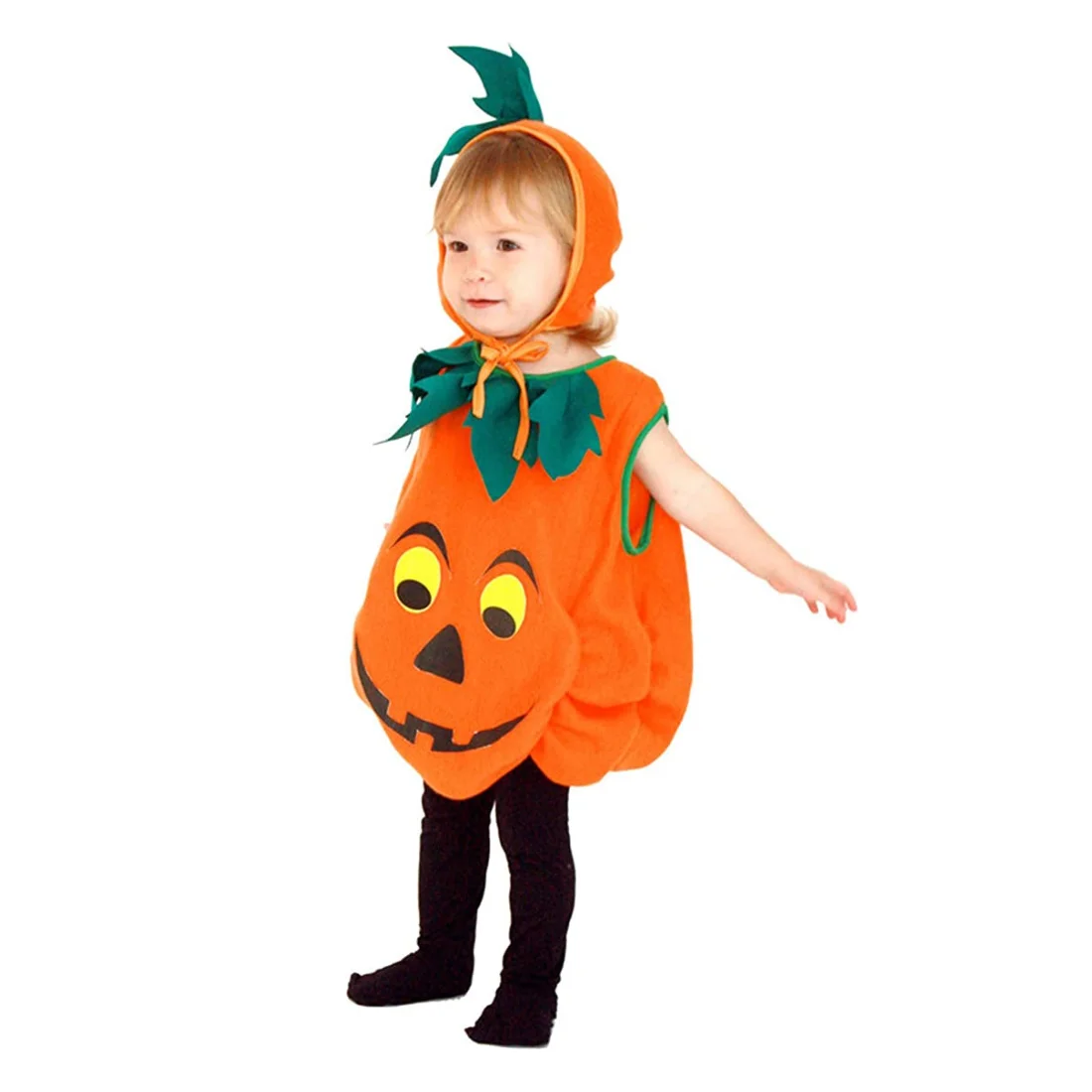 Halloween Pumpkin Costume for Toddlers Baby Boys Girls Kids, Cosplay Pumpkin Cutie Pie Costume Suits - Image 5