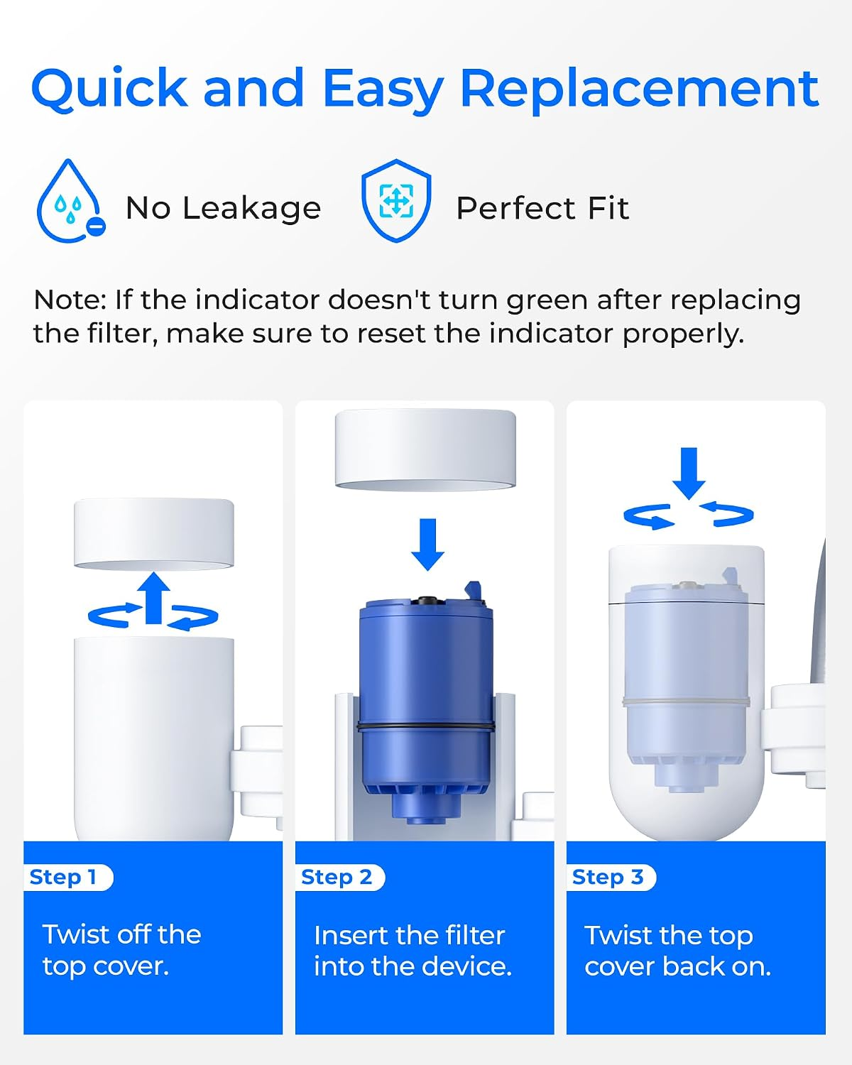 Waterdrop C08A Water Filter Replacement for PUR® Faucet Filter, 1 Pack - Image 7